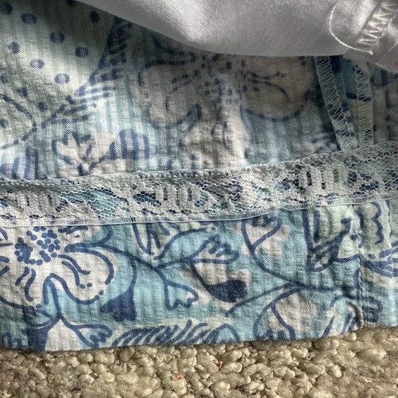 Vintage Lilly Pulitzer blue koi shift dress 4 - Picture 4 of 5